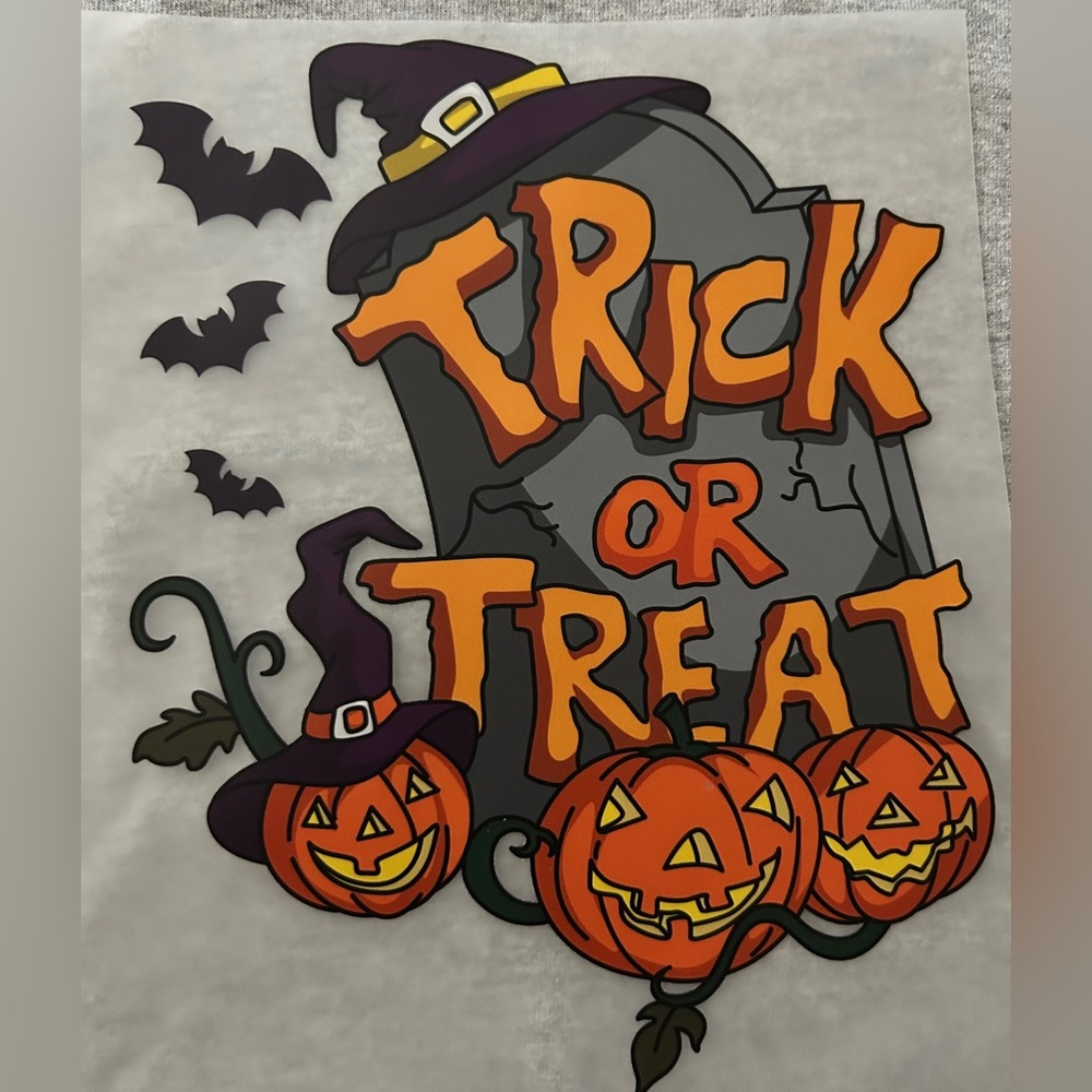 Halloween Trick or Treat t-shirt. Made to order. Sizes 2T-3X. Pick your color.